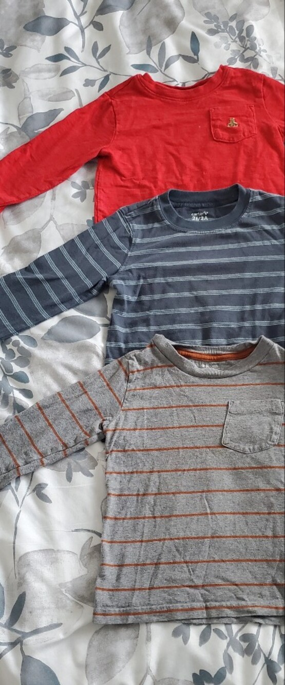 GAP 3-Piece Toddler Long Sleeve Shirt Bundle | Boys Size 2T | Everyday Fall
